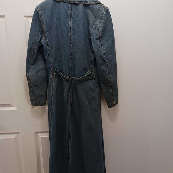 Long jean denim jacket, Medium - Picture 3 of 14